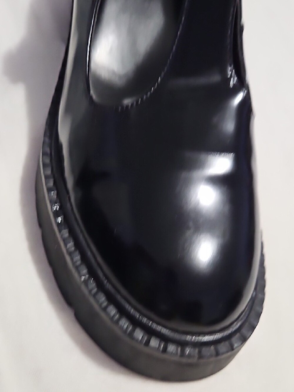 Madden Girl Black Patent Mary Jane Block Heel with Buckle Strap - Picture 8 of 16